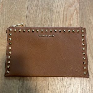 Michael Kors studded clutch